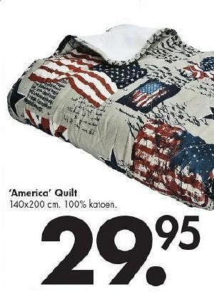 Promoties America quilt - Huismerk - Casa - Geldig van 28/07/2014 tot 24/08/2014 bij Casa