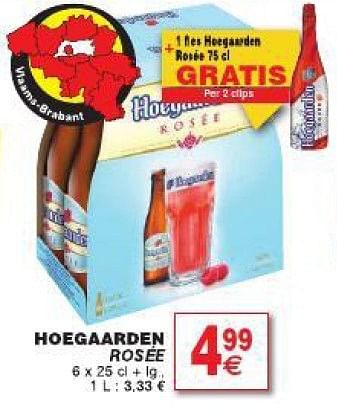 Promoties Hoegaarden rosee - Hoegaarden - Geldig van 29/07/2014 tot 11/08/2014 bij Cora