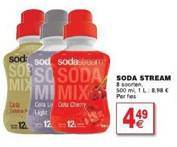 Promotions Soda stream soda mix - Sodastream - Valide de 29/07/2014 à 11/08/2014 chez Cora