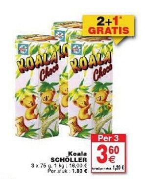 Promoties Koala scholler - Schöller - Geldig van 29/07/2014 tot 04/08/2014 bij Cora