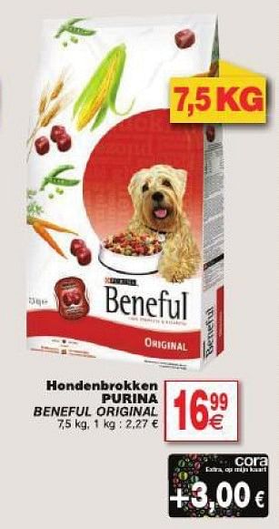 Promoties Hondenbrokken purina beneful original - Purina - Geldig van 29/07/2014 tot 11/08/2014 bij Cora