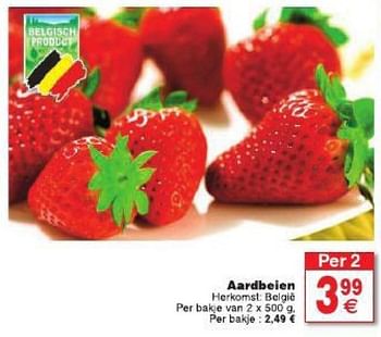 Promoties Aardbeien - Huismerk - Cora - Geldig van 29/07/2014 tot 04/08/2014 bij Cora