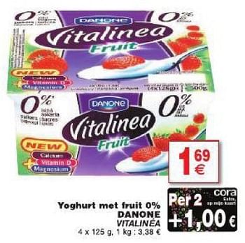Promotions Yoghurt met fruit danone vitalinea - Danone - Valide de 29/07/2014 à 04/08/2014 chez Cora