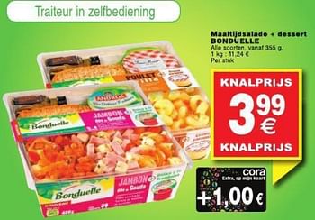 Promoties Maaltijdsalade + dessert bonduelle - Bonduelle - Geldig van 29/07/2014 tot 04/08/2014 bij Cora