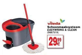 Promotions Schoonmaaksysteem easywring + clean - Vileda - Valide de 29/07/2014 à 11/08/2014 chez Cora
