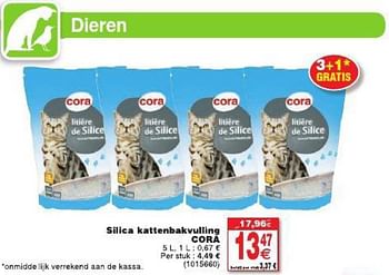 Promoties Silica kattenbakvulling cora - Cora - Geldig van 29/07/2014 tot 11/08/2014 bij Cora