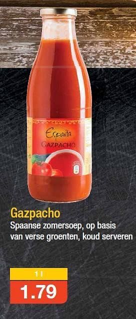 Promoties Gazpacho - Espana - Geldig van 30/07/2014 tot 05/08/2014 bij Aldi