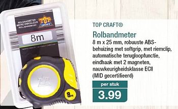 Promotions Top craft rolbandmeter - Top Craft - Valide de 30/07/2014 à 05/08/2014 chez Aldi