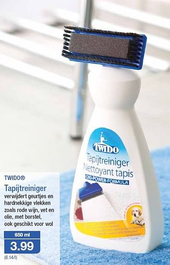 Promoties Twido tapijtreiniger - Twido - Geldig van 30/07/2014 tot 05/08/2014 bij Aldi