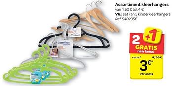 Promoties Assortiment kleerhangers - Huismerk - Carrefour  - Geldig van 30/07/2014 tot 11/08/2014 bij Carrefour