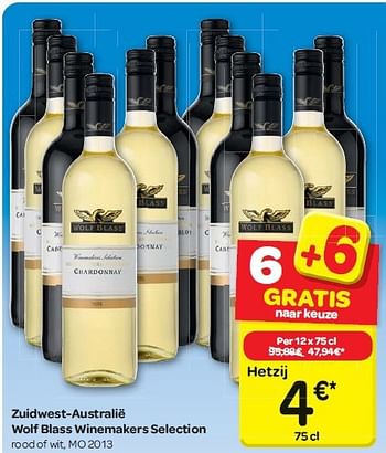Promoties Wolf blass winemakers selection - Witte wijnen - Geldig van 30/07/2014 tot 11/08/2014 bij Carrefour