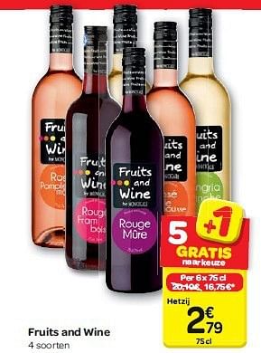 Promoties Fruits and wine - Rode wijnen - Geldig van 30/07/2014 tot 11/08/2014 bij Carrefour