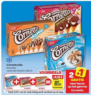 Promotions Cornetto ola - Ola - Valide de 30/07/2014 à 11/08/2014 chez Carrefour