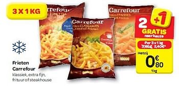 Promoties Frieten carrefour - Huismerk - Carrefour  - Geldig van 30/07/2014 tot 11/08/2014 bij Carrefour