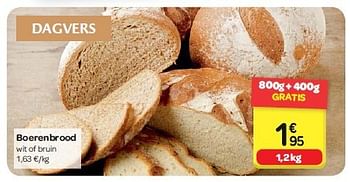Promoties Boerenbrood - Huismerk - Carrefour  - Geldig van 30/07/2014 tot 11/08/2014 bij Carrefour