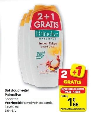 Promoties Set douchegel palmolive - Palmolive - Geldig van 30/07/2014 tot 11/08/2014 bij Carrefour