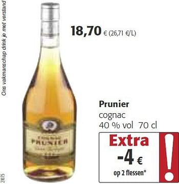 Promoties Prunier cognac - Prunier - Geldig van 30/07/2014 tot 12/08/2014 bij Colruyt