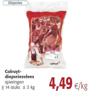Promotions Colruyt diepvriesvlees spieringen - Produit maison - Colruyt - Valide de 30/07/2014 à 12/08/2014 chez Colruyt
