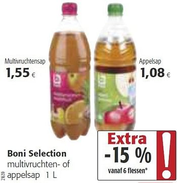 Promoties Boni selection multivruchten- of appelsap - Boni - Geldig van 30/07/2014 tot 12/08/2014 bij Colruyt