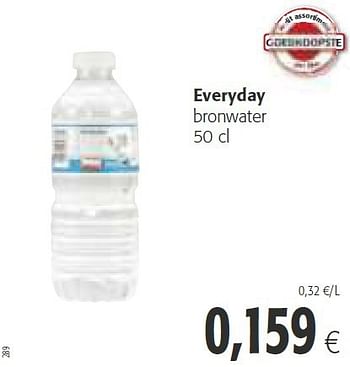 Promoties Everyday bronwater - Everyday - Geldig van 30/07/2014 tot 12/08/2014 bij Colruyt