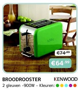 Promoties Kenwood broodrooster - Kenwood - Geldig van 31/07/2014 tot 16/08/2014 bij Cevo Market