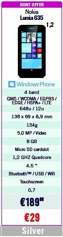 Promoties Nokia lumia 635 - Nokia - Geldig van 01/08/2014 tot 17/08/2014 bij The Phone House