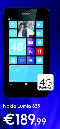 Promoties Nokia lumia 635 - Nokia - Geldig van 01/08/2014 tot 17/08/2014 bij Belgacom