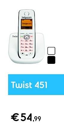Promoties Twist 451 - Huismerk - Belgacom - Geldig van 01/08/2014 tot 17/08/2014 bij Belgacom