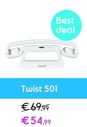 Promoties Twist 501 - Huismerk - Belgacom - Geldig van 01/08/2014 tot 17/08/2014 bij Belgacom