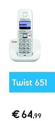 Promoties Twist 651 - Huismerk - Belgacom - Geldig van 01/08/2014 tot 17/08/2014 bij Belgacom