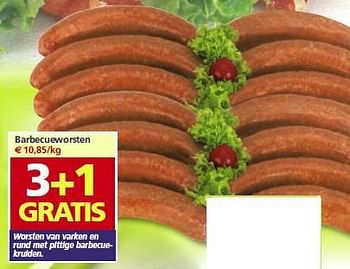 Promotions Barbecueworsten - Produit maison - Vleesmeesters - Valide de 06/08/2014 à 12/08/2014 chez Vleesmeesters
