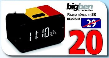 Promotions Bigben radio réveil rr30 belgium - BIGben - Valide de 07/08/2014 à 27/08/2014 chez Kitchenmarket