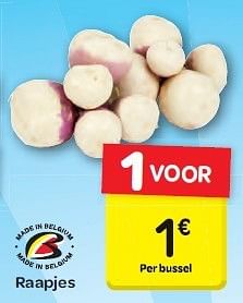 Promoties Raapjes - Huismerk - Carrefour  - Geldig van 13/08/2014 tot 25/08/2014 bij Carrefour