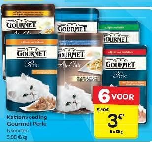 Promoties Kattenvoeding gourmet perle - Purina - Geldig van 13/08/2014 tot 25/08/2014 bij Carrefour