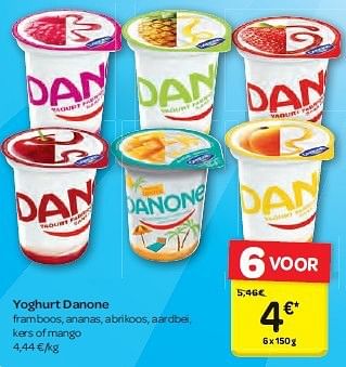 Promoties Yoghurt danone - Danone - Geldig van 13/08/2014 tot 25/08/2014 bij Carrefour
