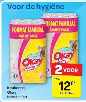 Promoties Keukenrol okay - Huismerk - Okay  - Geldig van 13/08/2014 tot 25/08/2014 bij Carrefour