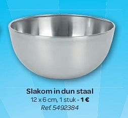 Promotions Slakom in dun staal - Produit maison - Carrefour  - Valide de 13/08/2014 à 25/08/2014 chez Carrefour