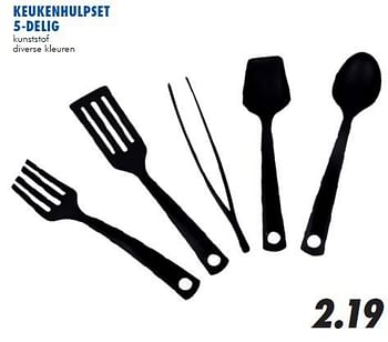 Promoties Keukenhulpset 5-delig - Huismerk - Action - Geldig van 13/08/2014 tot 14/09/2014 bij Action