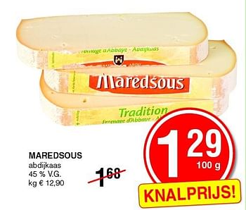 Promoties Maredsous abdijkaas - Maredsous - Geldig van 14/08/2014 tot 27/08/2014 bij Eurospar (Colruytgroup)