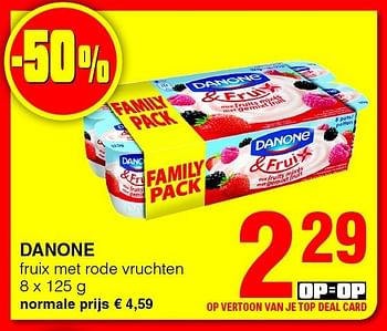 Promotions Danone fruix met rode vruchten - Danone - Valide de 14/08/2014 à 27/08/2014 chez Eurospar (Colruytgroup)