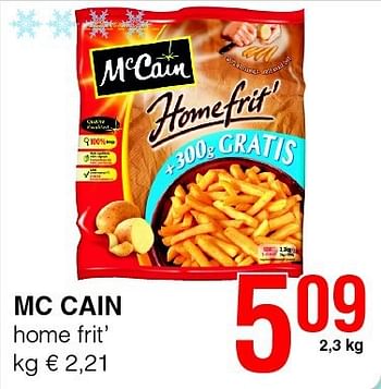 Promotions Mc cain home frit - Mc Cain - Valide de 14/08/2014 à 27/08/2014 chez Spar (Colruytgroup)