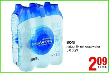 Promoties Boni natuurlijk mineraalwater - Boni - Geldig van 14/08/2014 tot 27/08/2014 bij Spar (Colruytgroup)