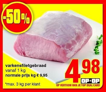 Promoties Varkensfiletgebraad - Huismerk - Spar Retail - Geldig van 14/08/2014 tot 27/08/2014 bij Spar (Colruytgroup)