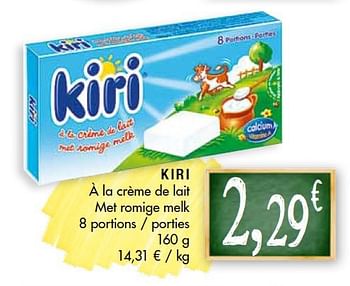 Promoties Kiri met romige melk - KIRI - Geldig van 26/08/2014 tot 07/09/2014 bij Louis Delhaize