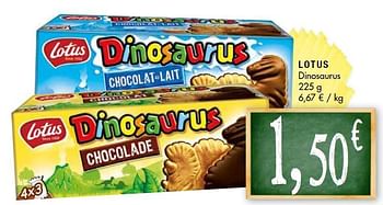 Promoties Lotus dinosaurus - Lotus Bakeries - Geldig van 26/08/2014 tot 07/09/2014 bij Louis Delhaize