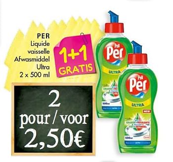 Promoties Per afwasmiddel ultra - Per - Geldig van 26/08/2014 tot 07/09/2014 bij Louis Delhaize