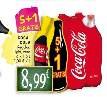 Promoties Cocacola regular, light, zero - Coca Cola - Geldig van 26/08/2014 tot 07/09/2014 bij Louis Delhaize