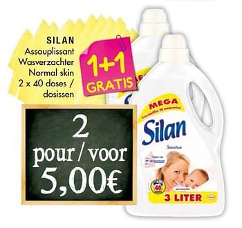 Promoties Silan wasverzachter normal skin - Silan - Geldig van 26/08/2014 tot 07/09/2014 bij Louis Delhaize