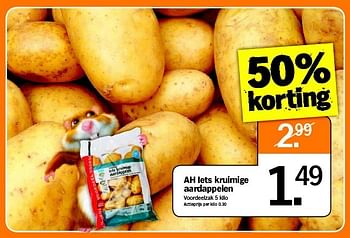 Promoties Ah iets kruimige aardappelen - Huismerk - Albert Heijn - Geldig van 01/09/2014 tot 07/09/2014 bij Albert Heijn