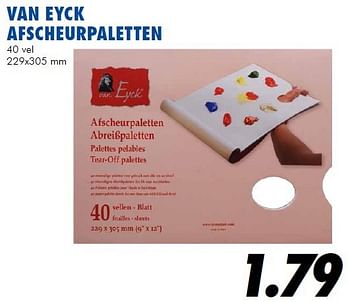Promoties Van eyck afscheurpaletten - Van Eyck - Geldig van 09/09/2014 tot 26/09/2014 bij Action